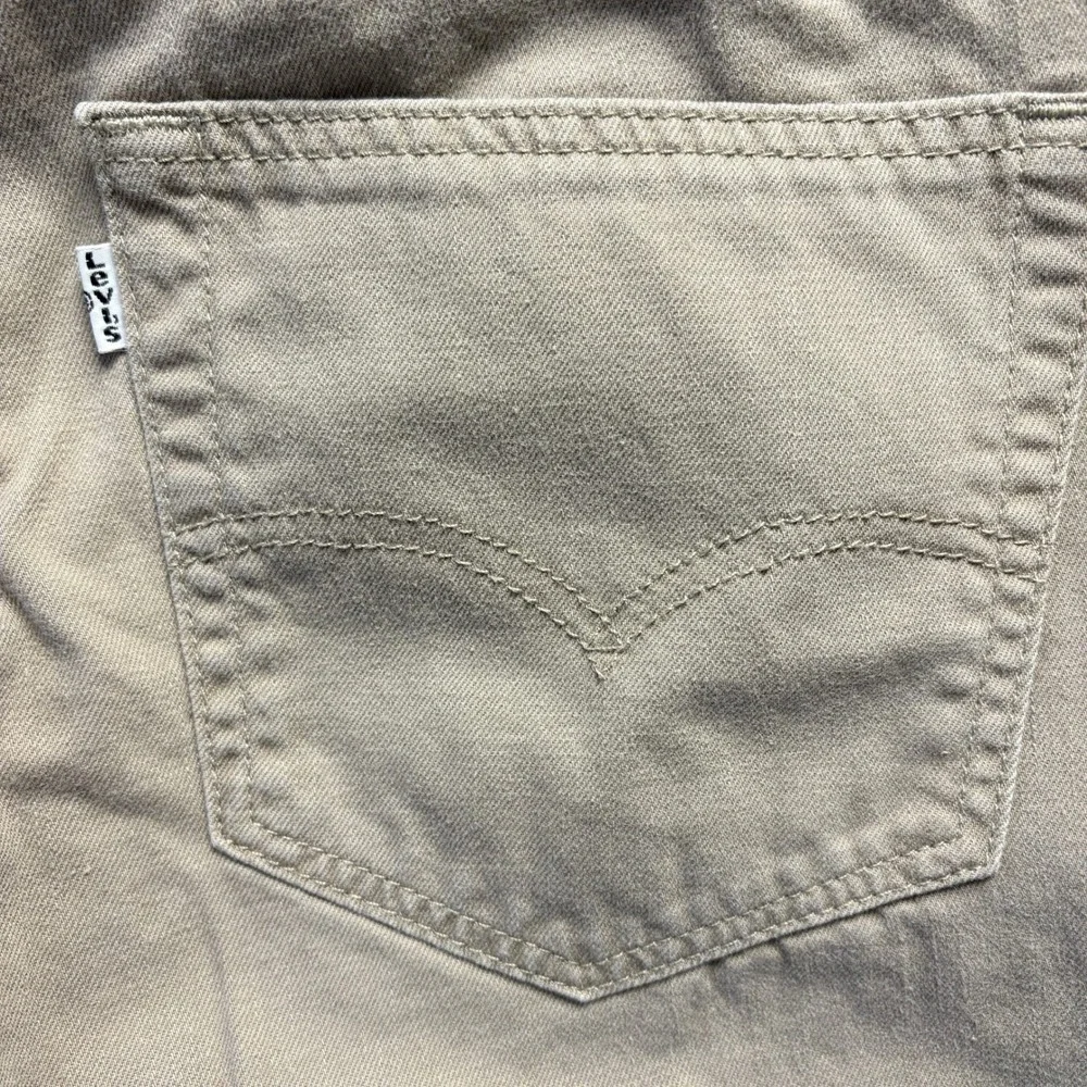 Levi's Jeans Men Sz 32x34 Beige Straight Fit White Tab‎